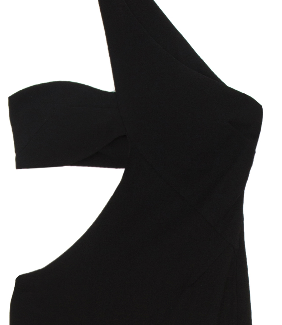 ONE SHOULDER ASYMMETRICAL DRESS
