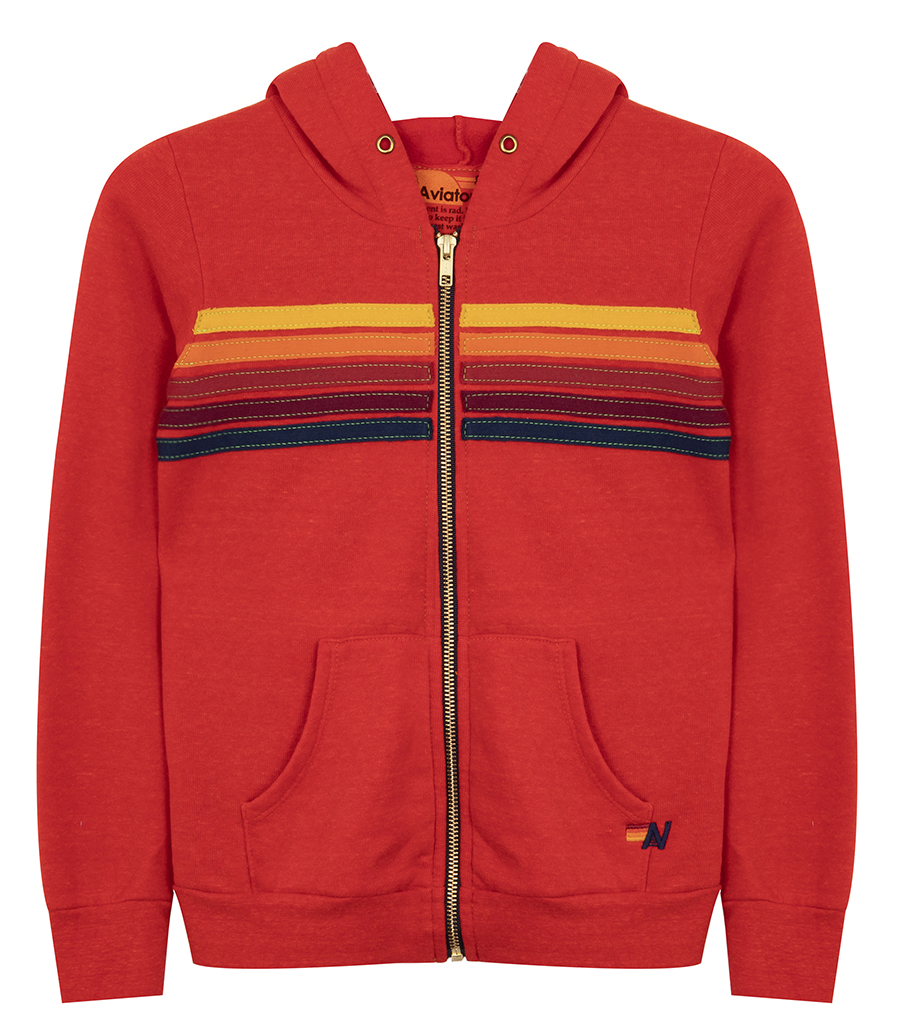 AVIATOR NATION - KIDS 5 STRIPE KIDS HOODIE