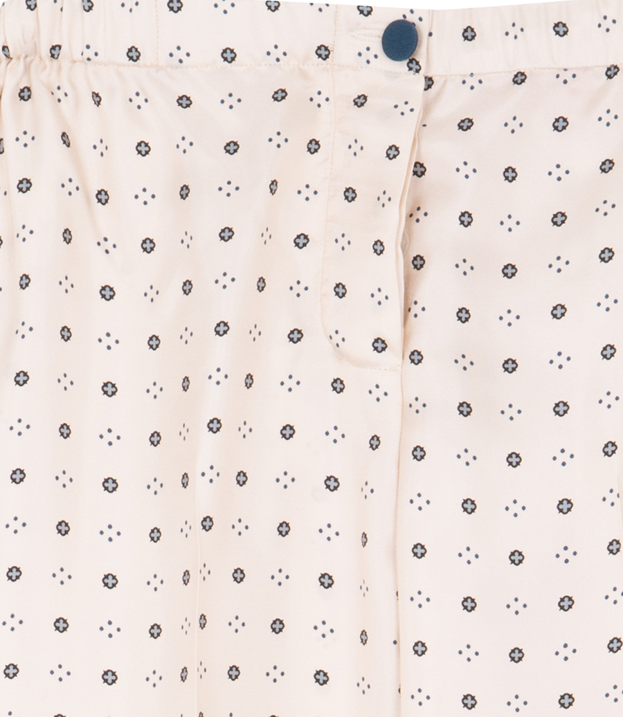 CUFFED HIGH PIPING PANTS