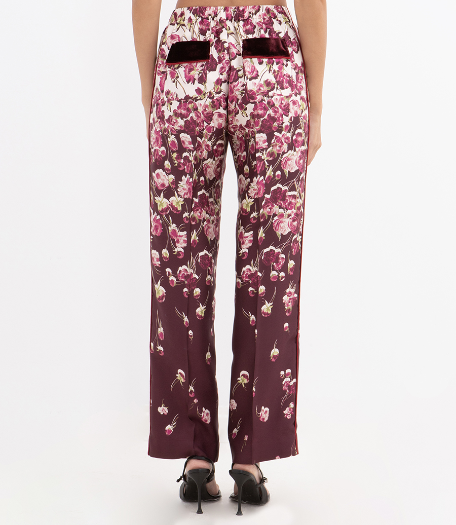 CUFFED HIGH PIPING PANTS