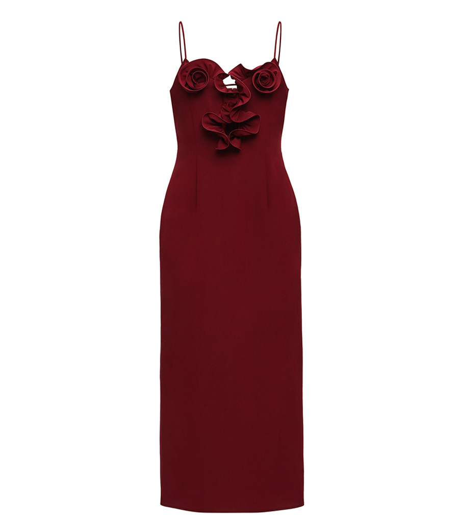 MAGDA BUTRYM - FLOWER DETAIL MIDI BEACH DRESS