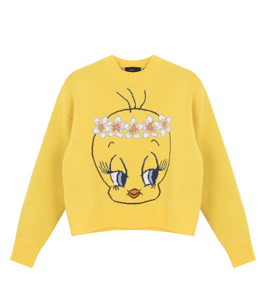 ALANUI - HULA TWEETY SWEATER YELLOW