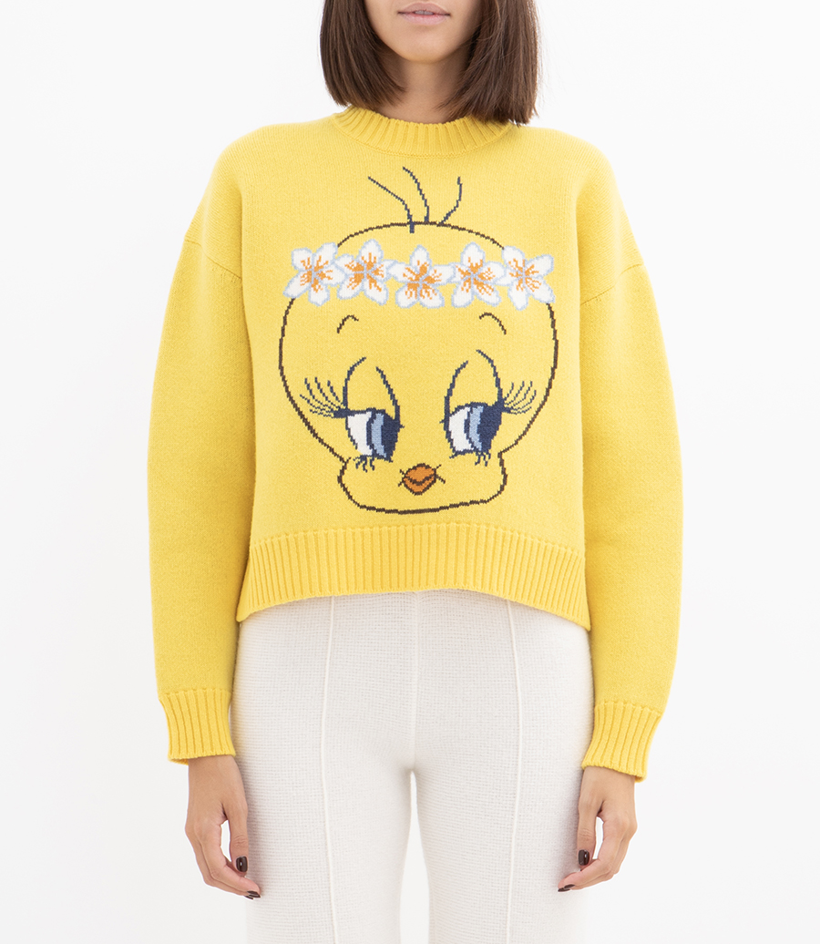 HULA TWEETY SWEATER YELLOW
