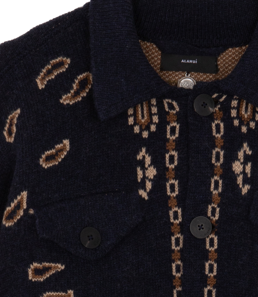 BANDANA JACQUARD DENIM JACKET