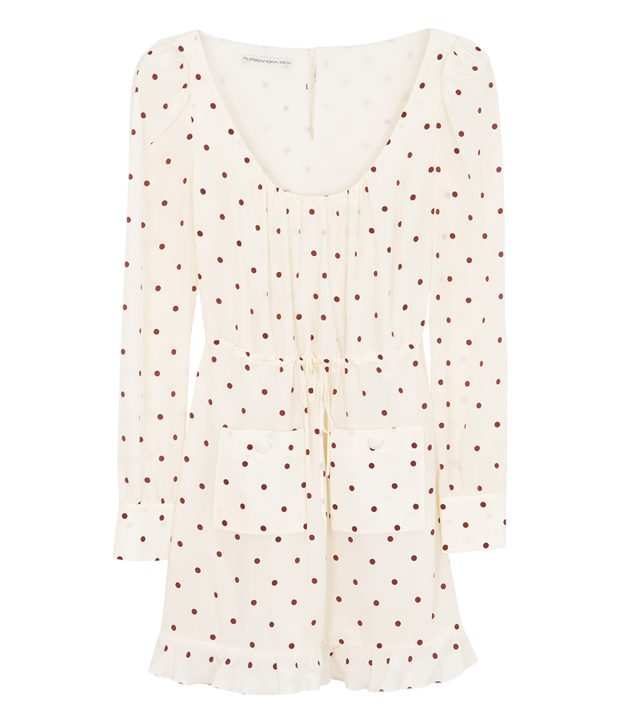 ALESSANDRA RICH - POLKA-DOT MINI DRESS