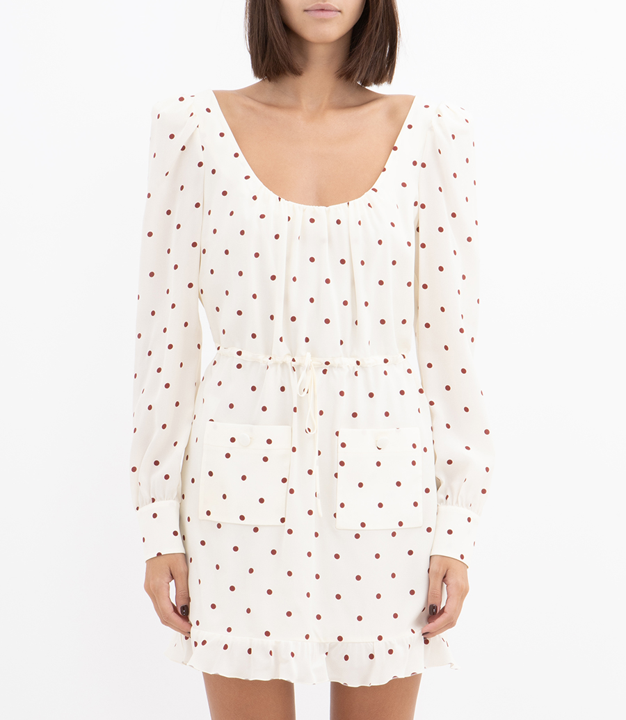 POLKA-DOT MINI DRESS