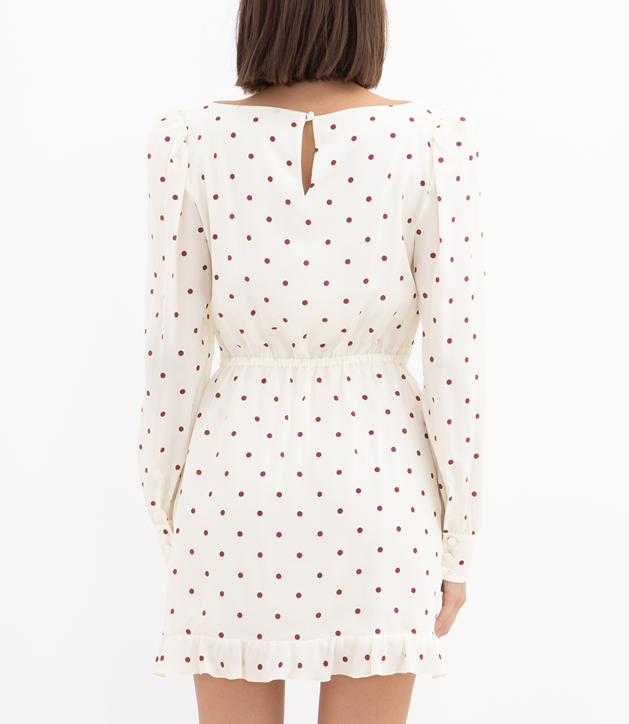 POLKA-DOT MINI DRESS