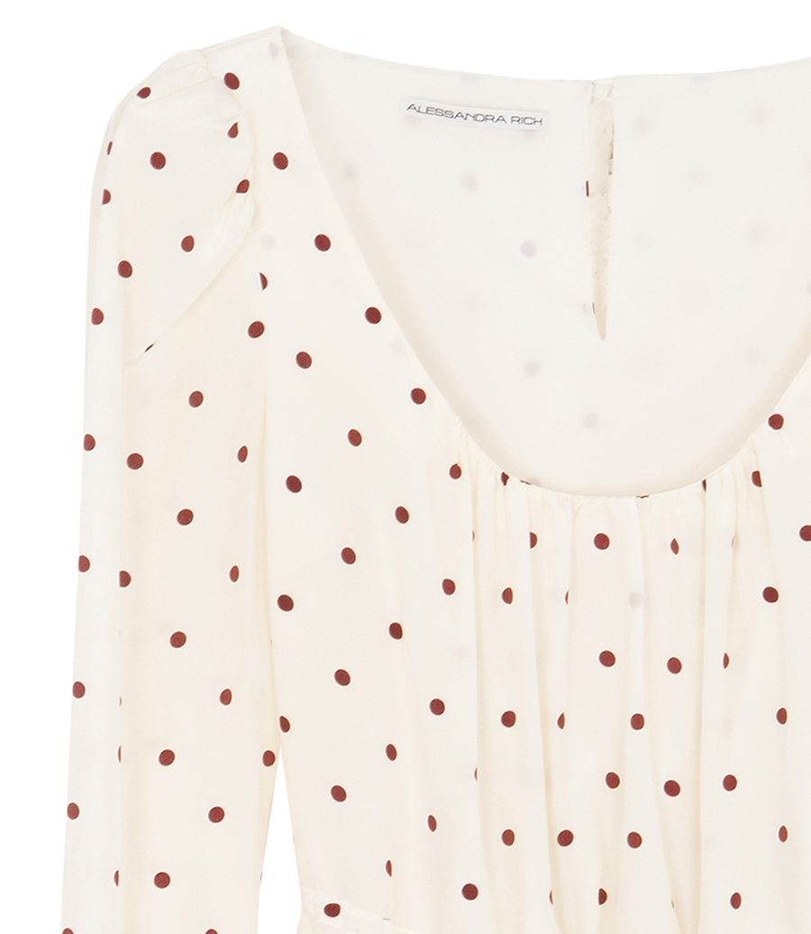POLKA-DOT MINI DRESS