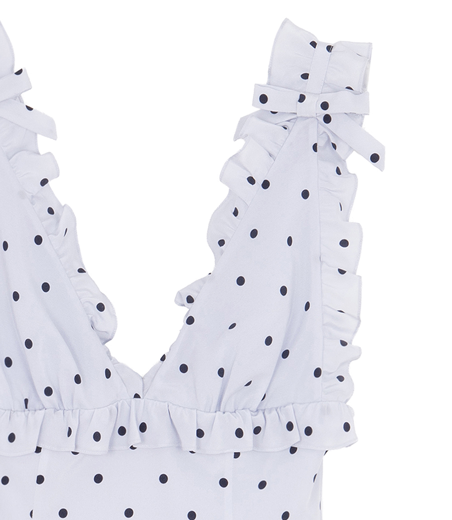 POLKA-DOT MINI DRESS