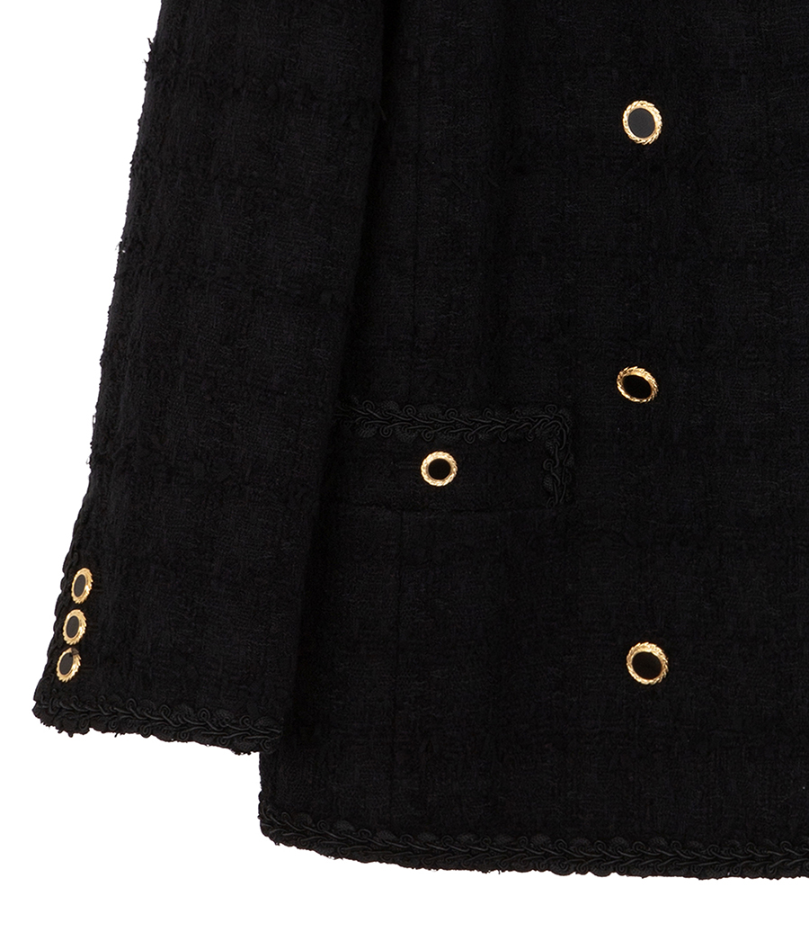 CHECK TWEED BOUCLE JACKET