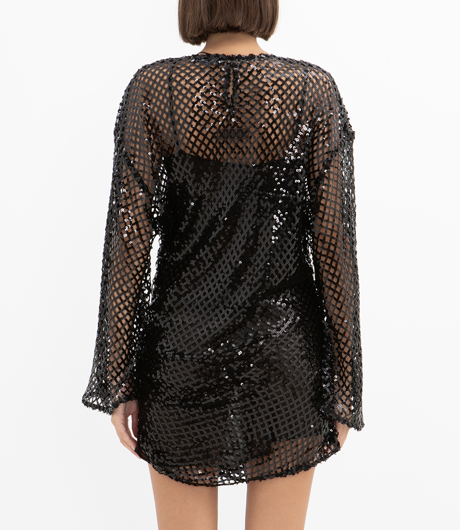 MINI DRESS WITH SEQUINS