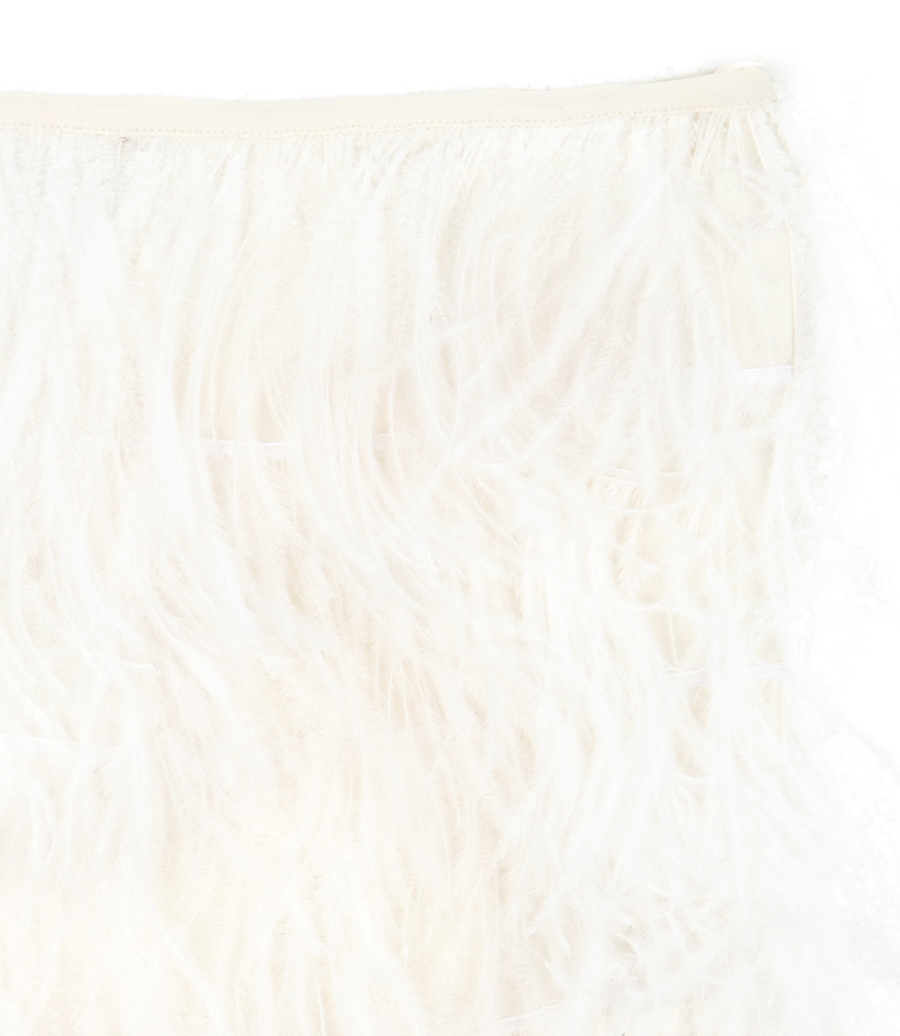 MIDI SKIRT FEATHERS