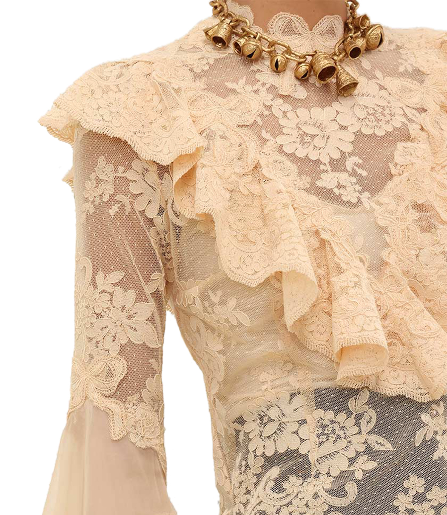 HYPNOTIC PATCHED LACE TOP
