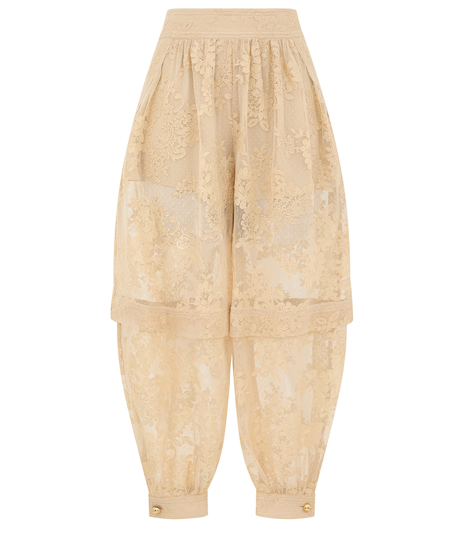 ZIMMERMANN - HYPNOTIC LACE HAREM PANT