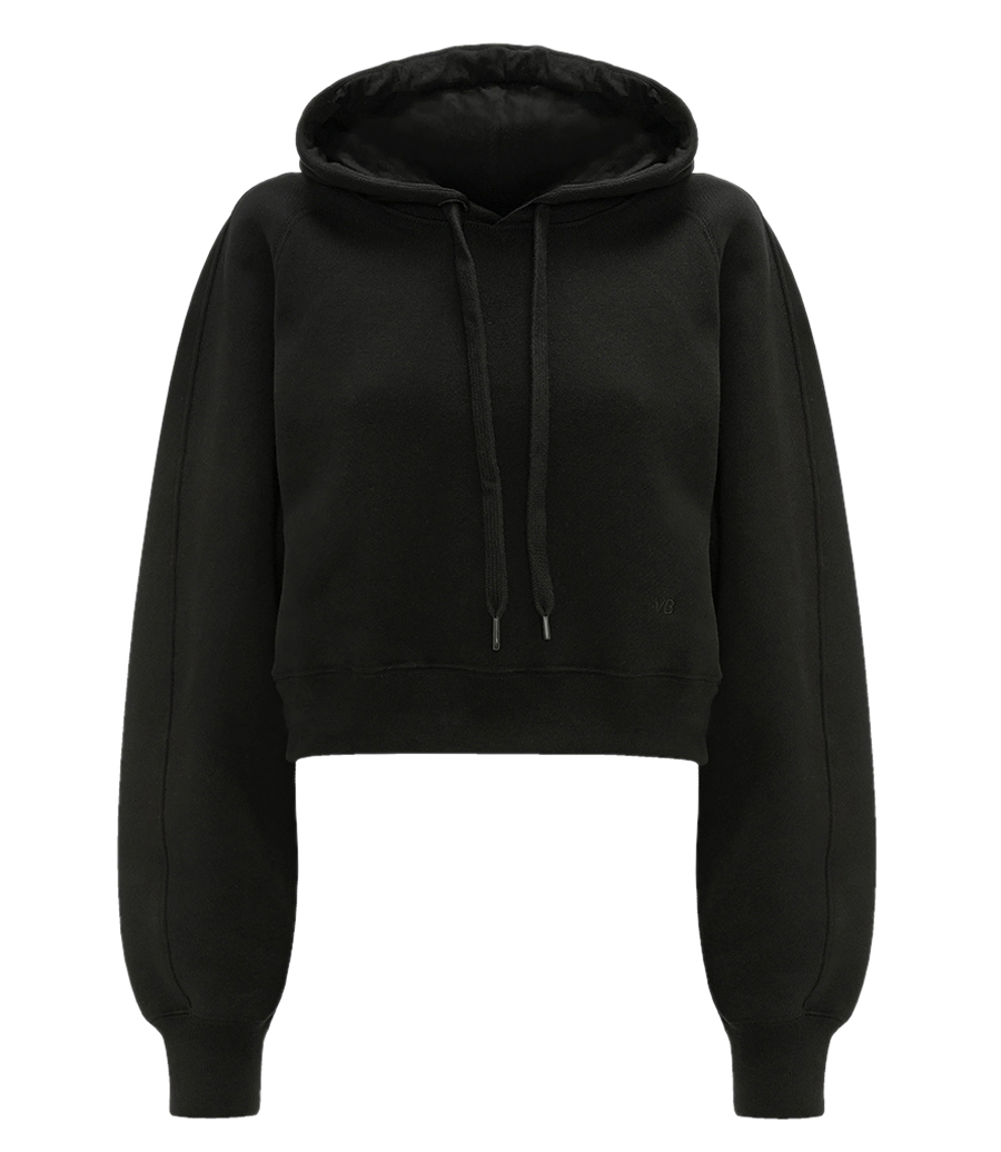 VICTORIA BECKHAM - CROPPED RAGLAN HOODIE