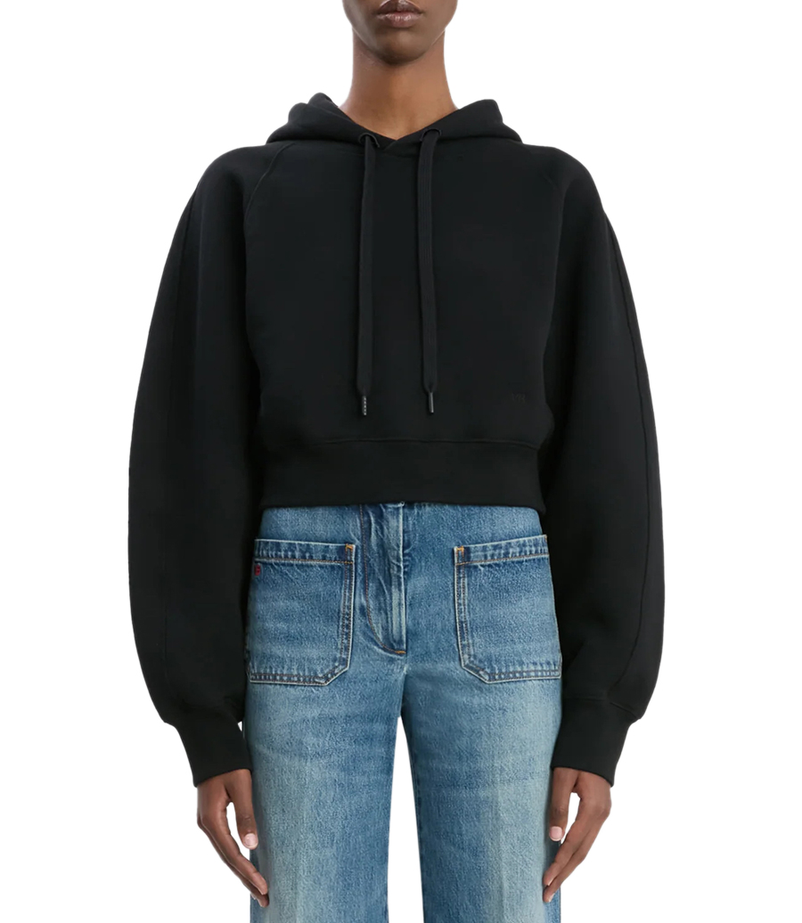 CROPPED RAGLAN HOODIE