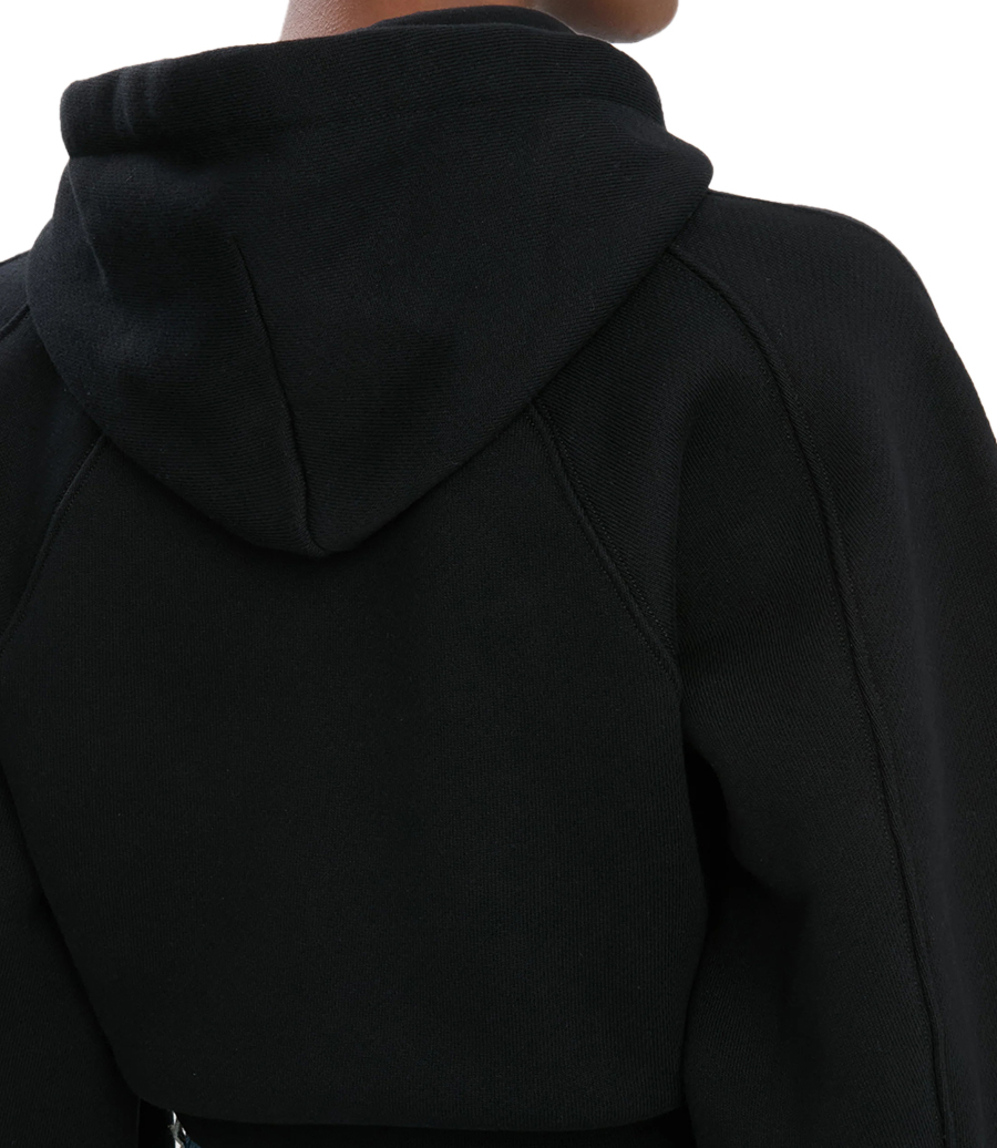 CROPPED RAGLAN HOODIE