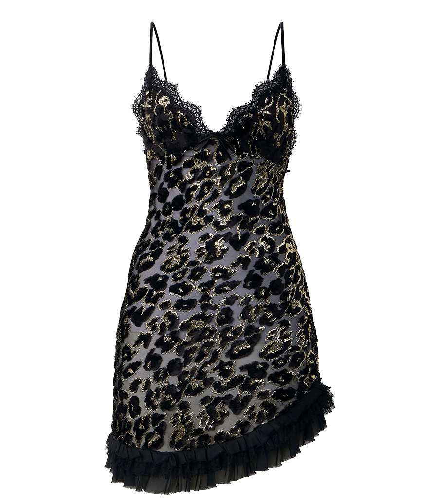ROBERTO CAVALLI - MINI DRESS WITH RUCHES