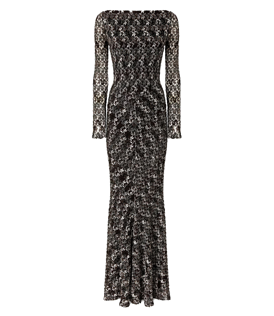 MISSONI - EMBROIDERED LACE LONG DRESS