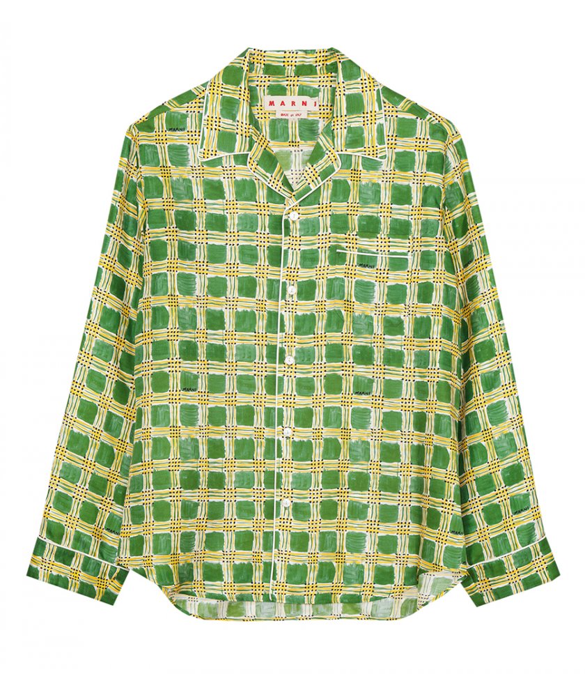 SHIRTS - SHIRT WITH CHECK FIELDS PRINT