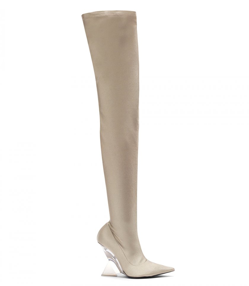 BOOTS - ''CHEOPE'' GREY THIGH HIGH