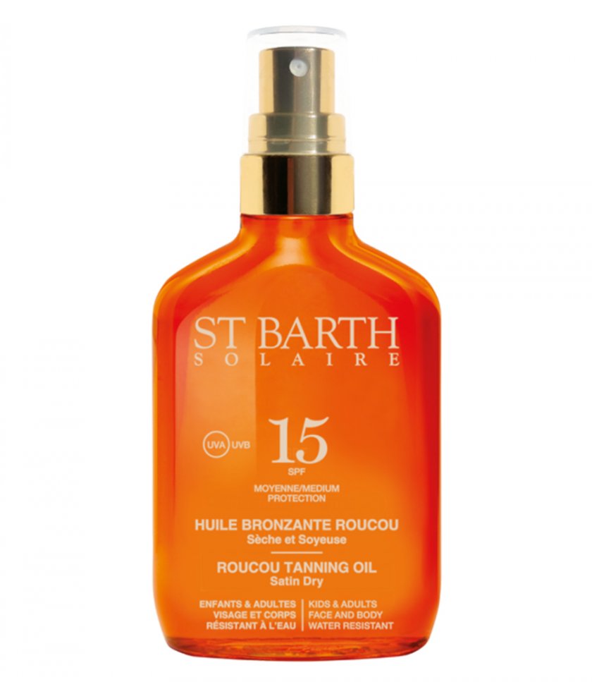 BATH AND BODY - ROUCOU TANNING OIL SPF15 (100ml)