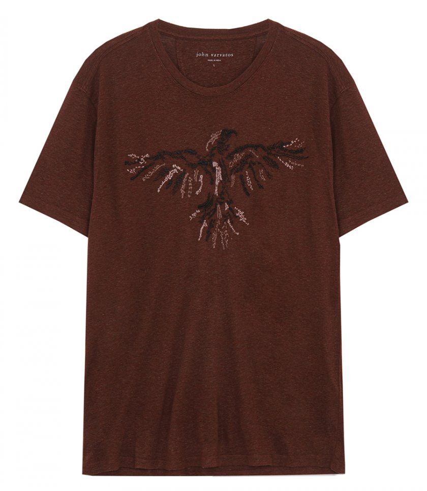 T-SHIRTS - SS CREW TEE - RAVEN EMBROIDERY
