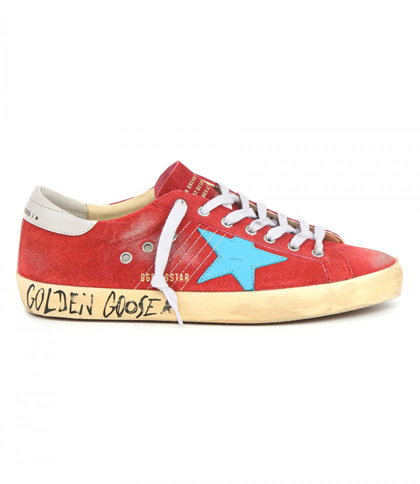 SHOES - RED SUEDE SUPER-STAR