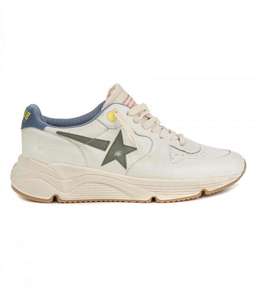 SHOES - DRUMMED LEATHER STAR RUNNING SOLE