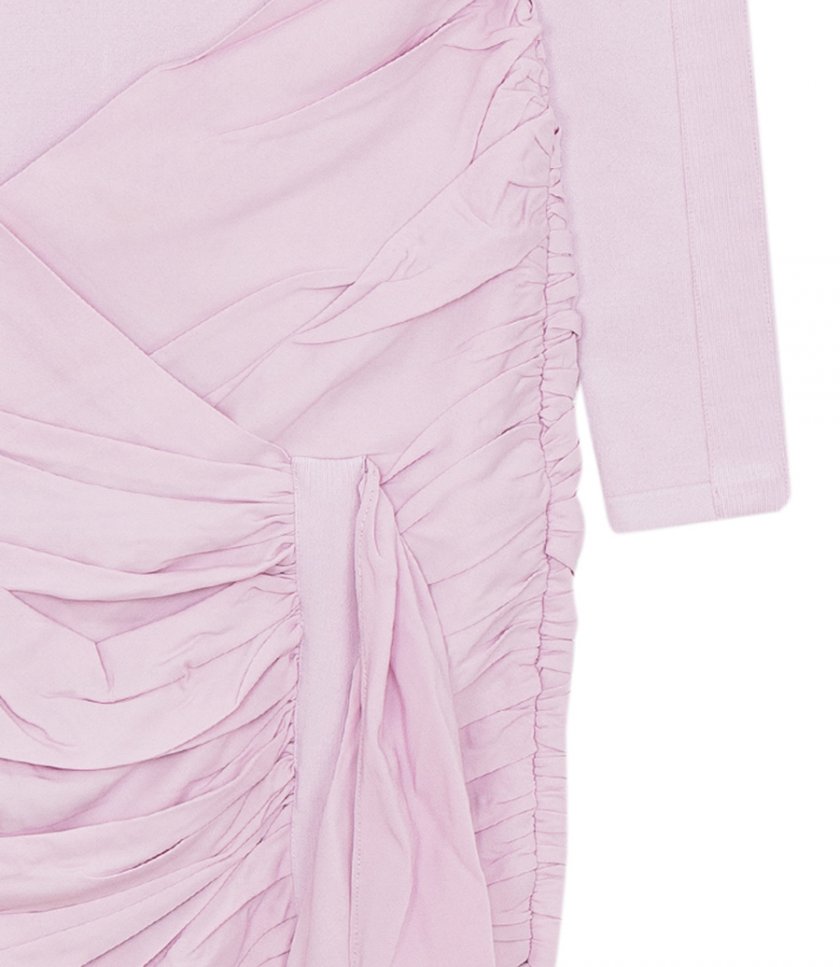 RUCHED MIX MINI DRESS