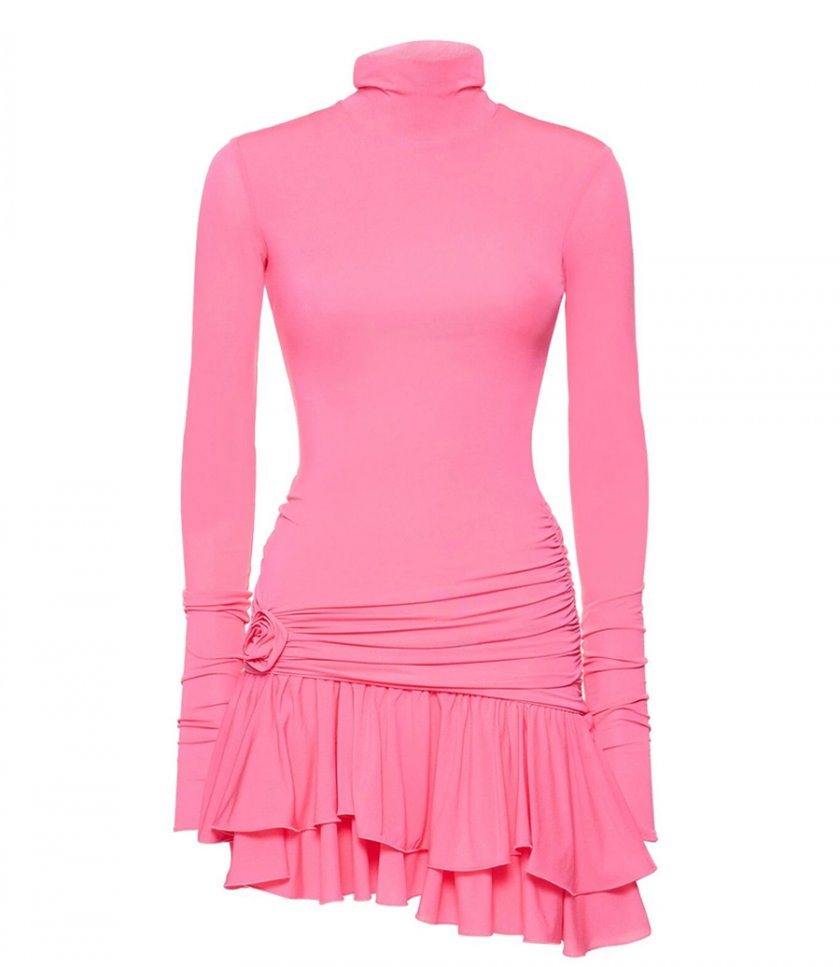 BLUMARINE - MINI DRESS WITH ROSE DECOR