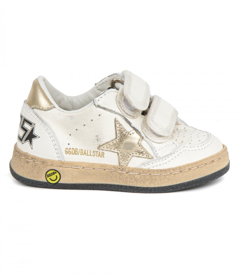 SNEAKERS - KIDS GOLD LAMINATED STAR BALL STAR