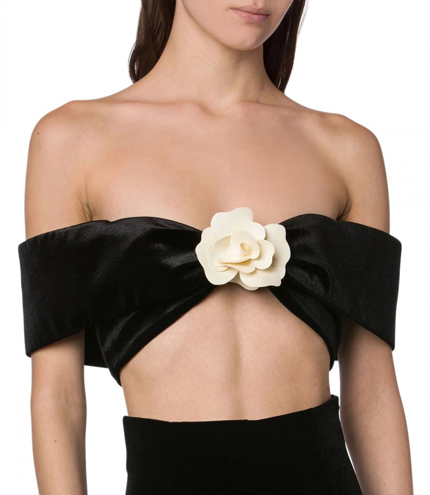 MICRO TOP IN STRETCH VELVET