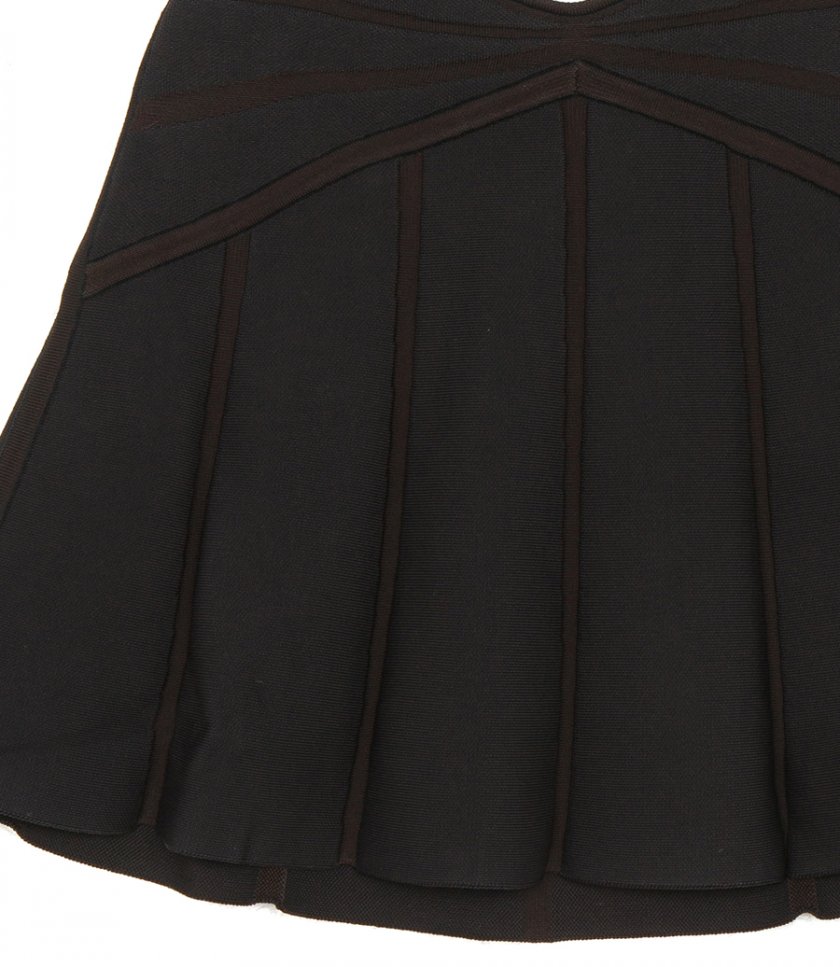 PADDED JACQUARD MINI SKIRT