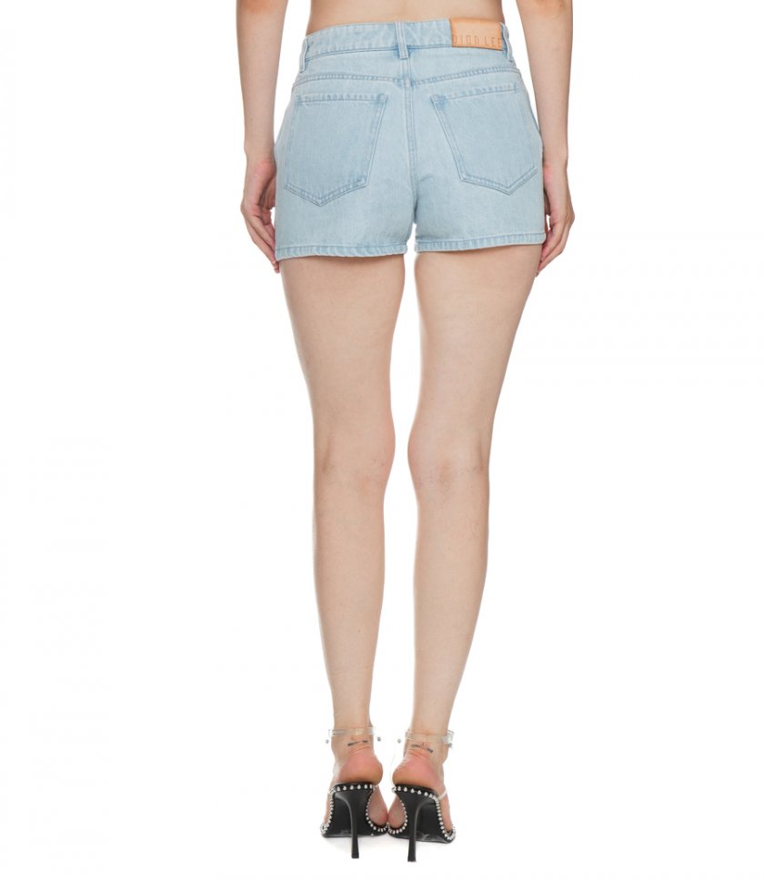 DENIM FRAYED SHORT
