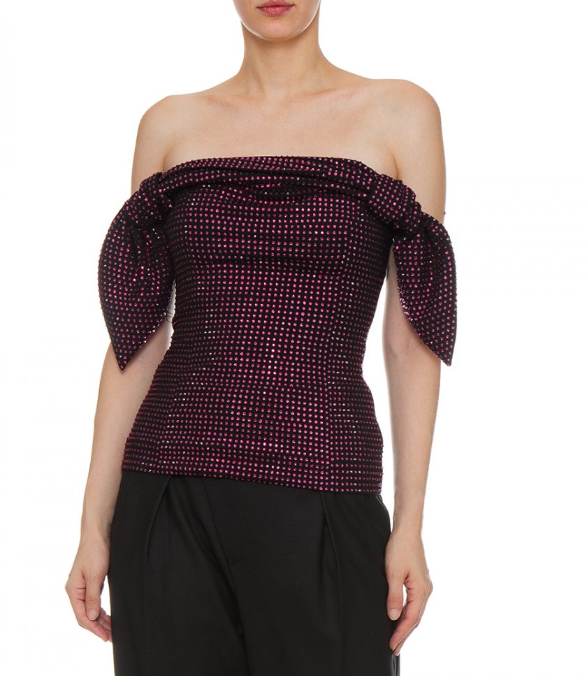 FUCHSIA AND BLACK TOP