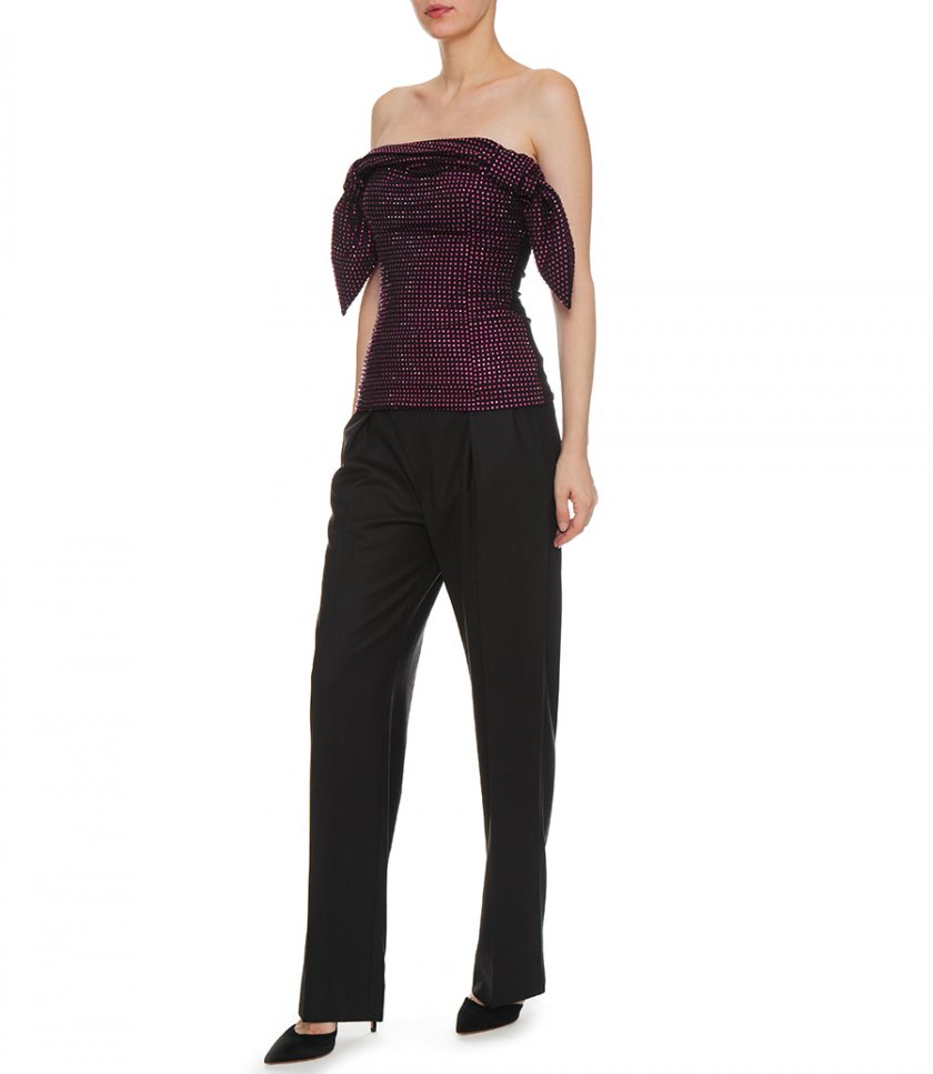 FUCHSIA AND BLACK TOP