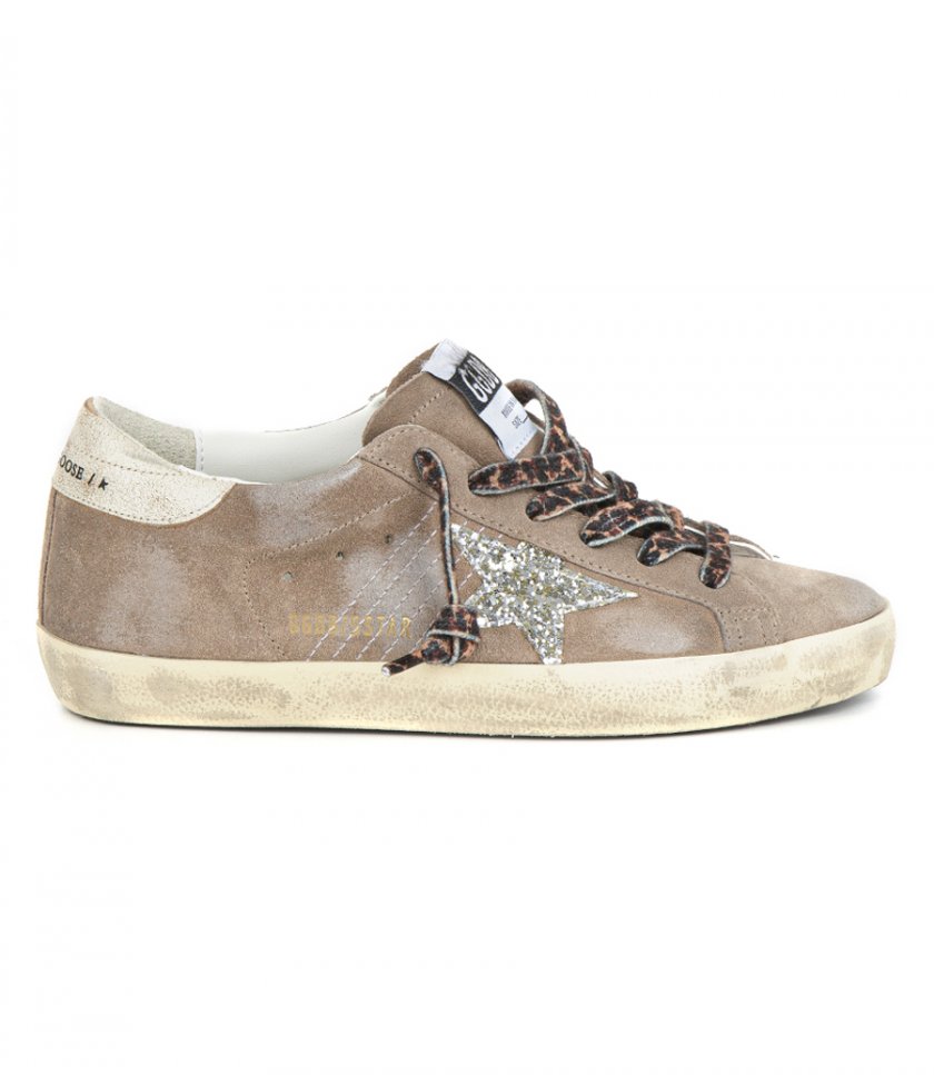 SHOES - TAUPE SUEDE SUPER-STAR