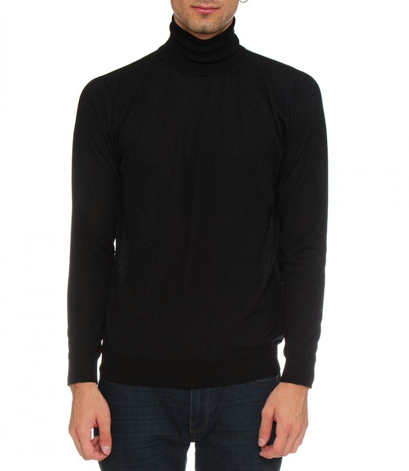 ROLL NECK WOOL PULLOVER