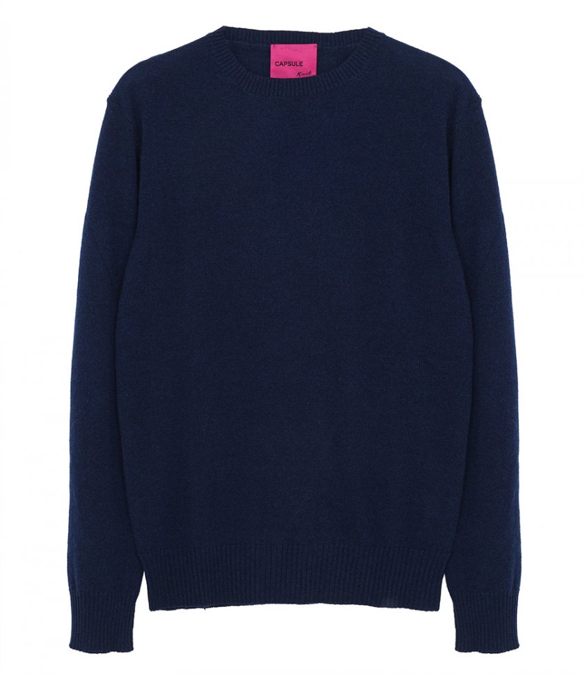 BF KNITWEAR - CREW NECK CASHMERE PULLOVER