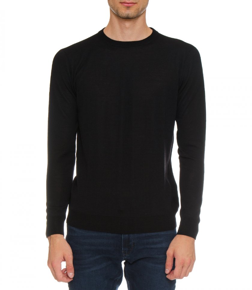 CREW NECK WOOL PULLOVER