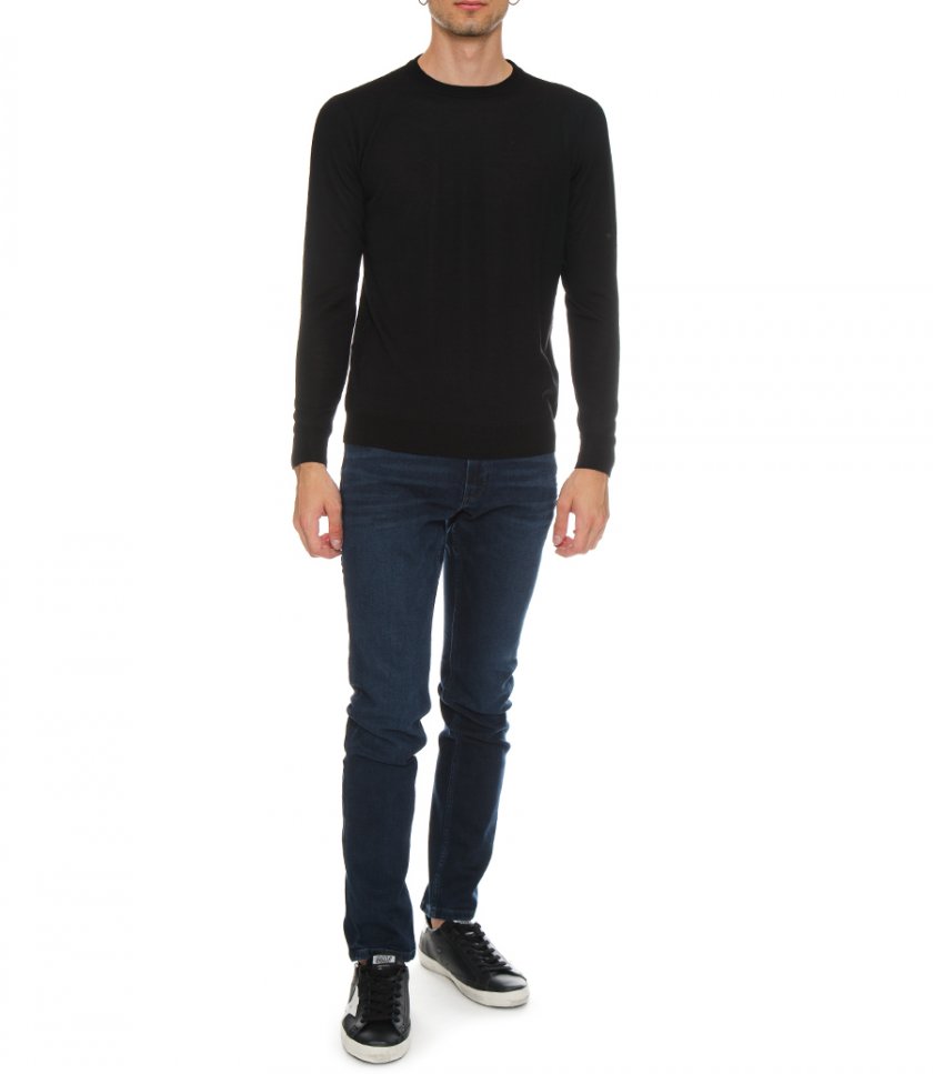 CREW NECK WOOL PULLOVER