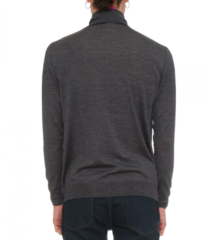 ROLL NECK WOOL PULLOVER