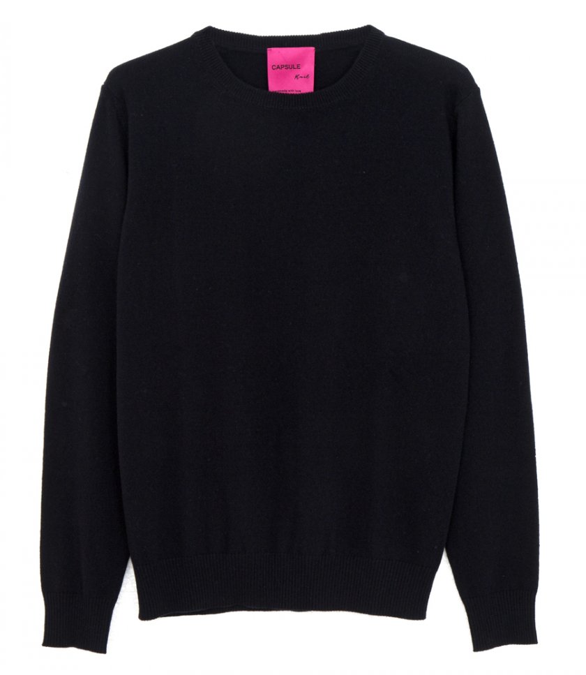 KNITWEAR - CREW NECK CASHMERE PULLOVER