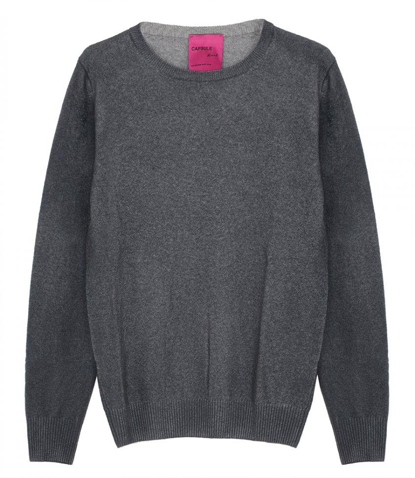 KNITWEAR - CREW NECK CASHMERE PULLOVER