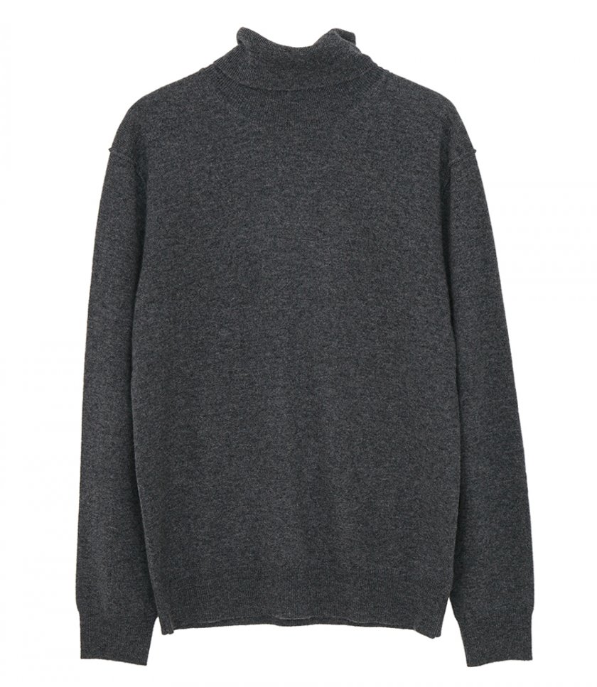 KNITWEAR - WOOL AND CASHMERE ROLL NECK