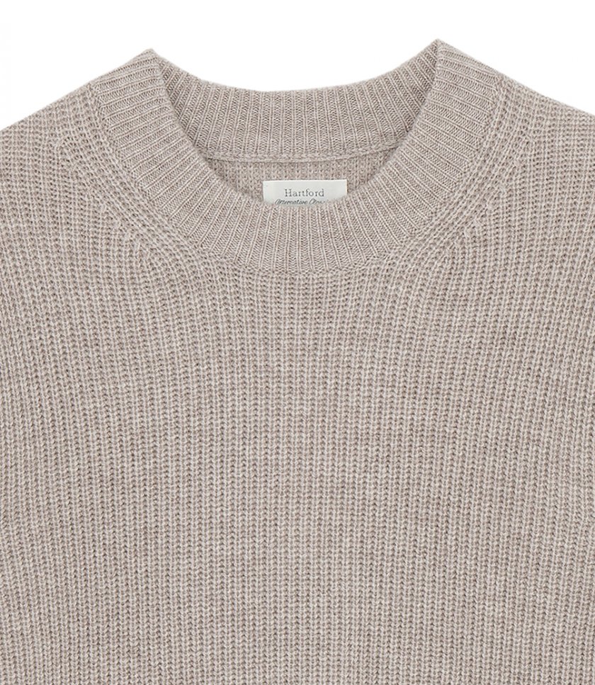 WOOL AND CASHMERE RIB SWEATER