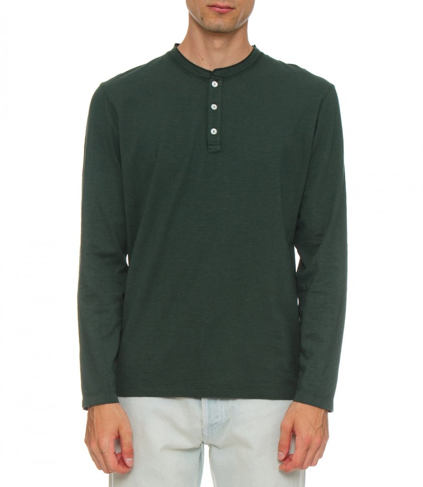HENLEY T-SHIRT LS