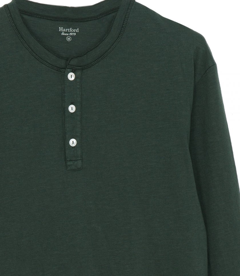HENLEY T-SHIRT LS
