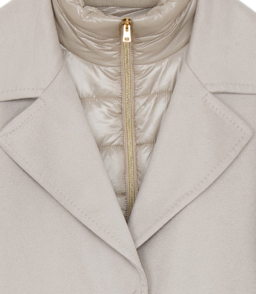 COAT IN CASHMERE AND NYLON ULTRALIGHT